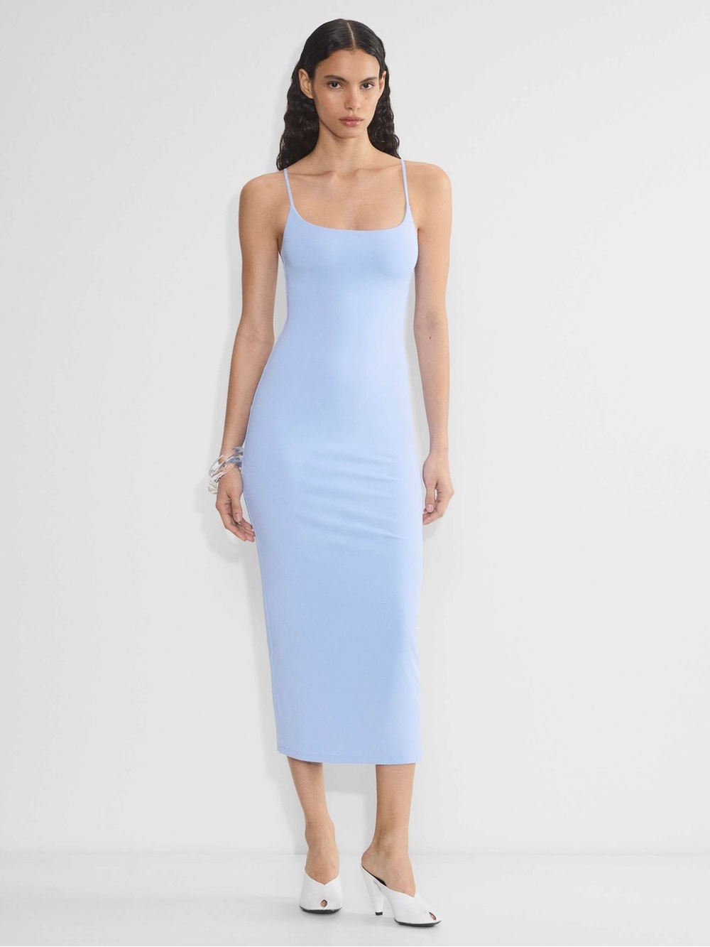 Aritzia Original Contour Cami Maxi Dress in Dayflower Blue